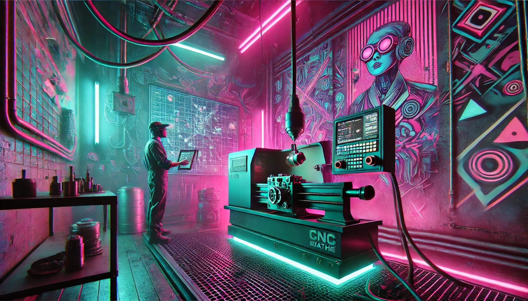 Neon verzija cnc rada Neon verzija cnc rada